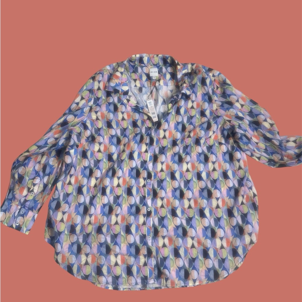 Colorful Geometric Women's Top SPRING READY